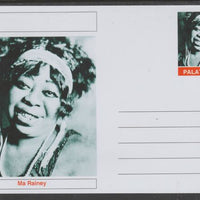 Palatine (Fantasy) Personalities - Ma Rainey glossy postal stationery card unused and fine