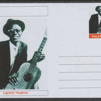 Palatine (Fantasy) Personalities - Lightnin' Hopkins glossy postal stationery card unused and fine
