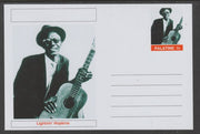 Palatine (Fantasy) Personalities - Lightnin' Hopkins glossy postal stationery card unused and fine