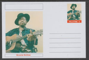 Palatine (Fantasy) Personalities - Brownie McGhee glossy postal stationery card unused and fine