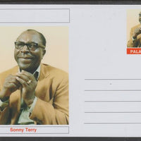 Palatine (Fantasy) Personalities - Sonny Terry glossy postal stationery card unused and fine