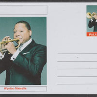 Palatine (Fantasy) Personalities - Wynton Marsalis glossy postal stationery card unused and fine