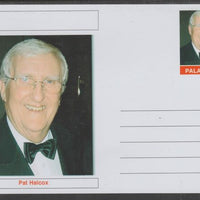 Palatine (Fantasy) Personalities - Pat Halcox glossy postal stationery card unused and fine