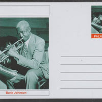 Palatine (Fantasy) Personalities - Bunk Johnson glossy postal stationery card unused and fine