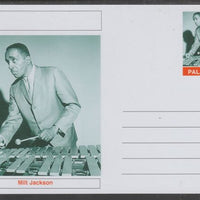 Palatine (Fantasy) Personalities - Milt Jackson glossy postal stationery card unused and fine