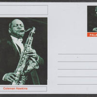 Palatine (Fantasy) Personalities - Coleman Hawkins glossy postal stationery card unused and fine
