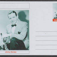 Palatine (Fantasy) Personalities - Jimmy Dorsey glossy postal stationery card unused and fine