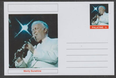Palatine (Fantasy) Personalities - Monty Sunshine glossy postal stationery card unused and fine