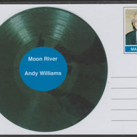 Mayling (Fantasy) Greatest Hits - Andy Williams - Moon River - glossy postal stationery card unused and fine
