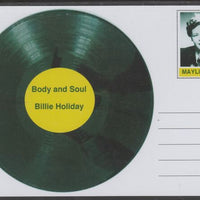 Mayling (Fantasy) Greatest Hits - Billie Holiday - Body and Soul - glossy postal stationery card unused and fine
