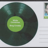 Mayling (Fantasy) Greatest Hits - Bing Crosby - White Christmas - glossy postal stationery card unused and fine