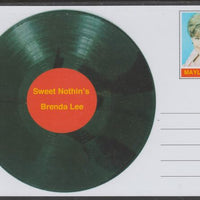 Mayling (Fantasy) Greatest Hits - Brenda Lee - Sweet Nothin's - glossy postal stationery card unused and fine