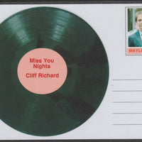 Mayling (Fantasy) Greatest Hits - Cliff Richard - Miss You Nights - glossy postal stationery card unused and fine