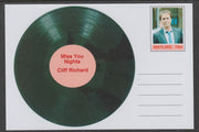 Mayling (Fantasy) Greatest Hits - Cliff Richard - Miss You Nights - glossy postal stationery card unused and fine