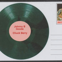 Mayling (Fantasy) Greatest Hits - Chuck Berry - Johnny B Goode - glossy postal stationery card unused and fine