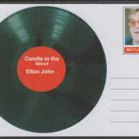 Mayling (Fantasy) Greatest Hits - Elton John - Candle in the Wind - glossy postal stationery card unused and fine
