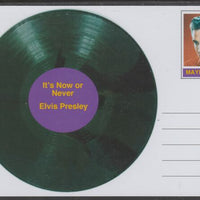 Mayling (Fantasy) Greatest Hits - Elvis Presley - It's Now or Never - glossy postal stationery card unused and fine