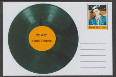 Mayling (Fantasy) Greatest Hits - Frank Sinatra - My Way - glossy postal stationery card unused and fine