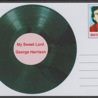 Mayling (Fantasy) Greatest Hits - George Harrison - My Sweet Lord - glossy postal stationery card unused and fine