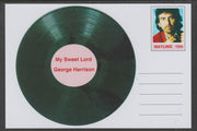 Mayling (Fantasy) Greatest Hits - George Harrison - My Sweet Lord - glossy postal stationery card unused and fine