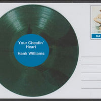 Mayling (Fantasy) Greatest Hits - Hank Williams - Your Cheatin' Heart - glossy postal stationery card unused and fine