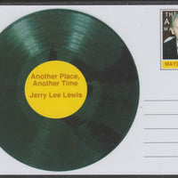 Mayling (Fantasy) Greatest Hits - Jerry Lee Lewis - Another Place, Another Time - glossy postal stationery card unused and fine