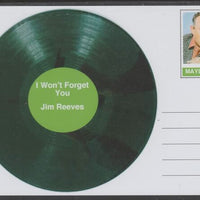Mayling (Fantasy) Greatest Hits - Jim Reeves - I Won't Forget You - glossy postal stationery card unused and fine