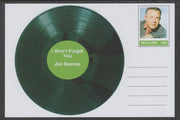 Mayling (Fantasy) Greatest Hits - Jim Reeves - I Won't Forget You - glossy postal stationery card unused and fine