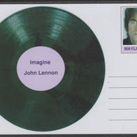 Mayling (Fantasy) Greatest Hits - John Lennon - Imagine - glossy postal stationery card unused and fine