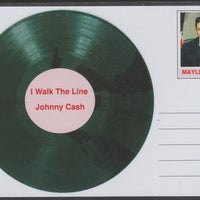 Mayling (Fantasy) Greatest Hits - Johnny Cash - I Walk the Line - glossy postal stationery card unused and fine