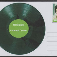 Mayling (Fantasy) Greatest Hits - Leonard Cohen - Hallelujah - glossy postal stationery card unused and fine