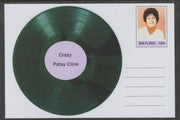 Mayling (Fantasy) Greatest Hits - Patsy Cline - Crazy - glossy postal stationery card unused and fine
