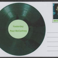 Mayling (Fantasy) Greatest Hits - Paul McCartney - Yesterday - glossy postal stationery card unused and fine