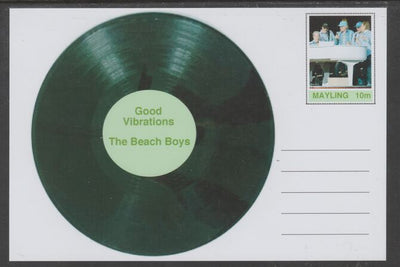 Mayling (Fantasy) Greatest Hits - The Beach Boys - Good Vibrations - glossy postal stationery card unused and fine