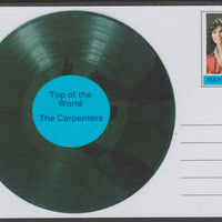 Mayling (Fantasy) Greatest Hits - The Carpenters - Top of the World - glossy postal stationery card unused and fine