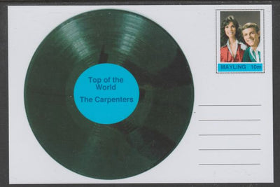 Mayling (Fantasy) Greatest Hits - The Carpenters - Top of the World - glossy postal stationery card unused and fine