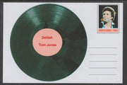 Mayling (Fantasy) Greatest Hits - Tom Jones - Delilah - glossy postal stationery card unused and fine