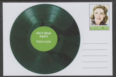 Mayling (Fantasy) Greatest Hits - Vera Lynn - We'll Meet Again - glossy postal stationery card unused and fine