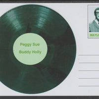 Mayling (Fantasy) Greatest Hits - Buddy Holly - Peggy Sue - glossy postal stationery card unused and fine