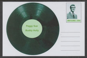 Mayling (Fantasy) Greatest Hits - Buddy Holly - Peggy Sue - glossy postal stationery card unused and fine