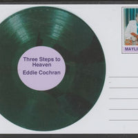 Mayling (Fantasy) Greatest Hits - Eddie Cochran - Three Steps to Heaven - glossy postal stationery card unused and fine