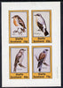 Staffa 1981 Birds #04 (Robin, Wheatear, Thrush & Kestrel) imperf,set of 4 values (10p to 75p) unmounted mint