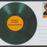 Mayling (Fantasy) Greatest Hits - George Michael - Careless Whispers - glossy postal stationery card unused and fine
