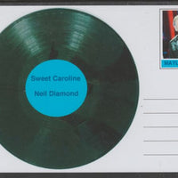 Mayling (Fantasy) Greatest Hits - Neil Diamond - Sweet Caroline - glossy postal stationery card unused and fine