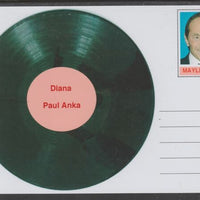 Mayling (Fantasy) Greatest Hits - Paul Anka - Diana - glossy postal stationery card unused and fine