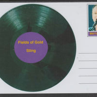 Mayling (Fantasy) Greatest Hits - Sting - Fields of Gold - glossy postal stationery card unused and fine
