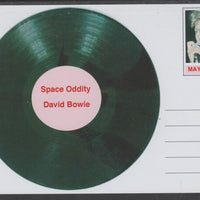 Mayling (Fantasy) Greatest Hits - David Bowie - Space Oddity - glossy postal stationery card unused and fine