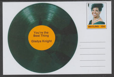 Mayling (Fantasy) Greatest Hits - Gladys Knight - You're The Best Thing - glossy postal stationery card unused and fine