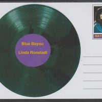 Mayling (Fantasy) Greatest Hits - Linda Ronstadt - Blue Bayou - glossy postal stationery card unused and fine