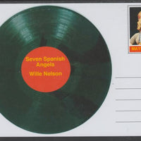 Mayling (Fantasy) Greatest Hits - Willie Nelson - Seven Spanish Angels - glossy postal stationery card unused and fine